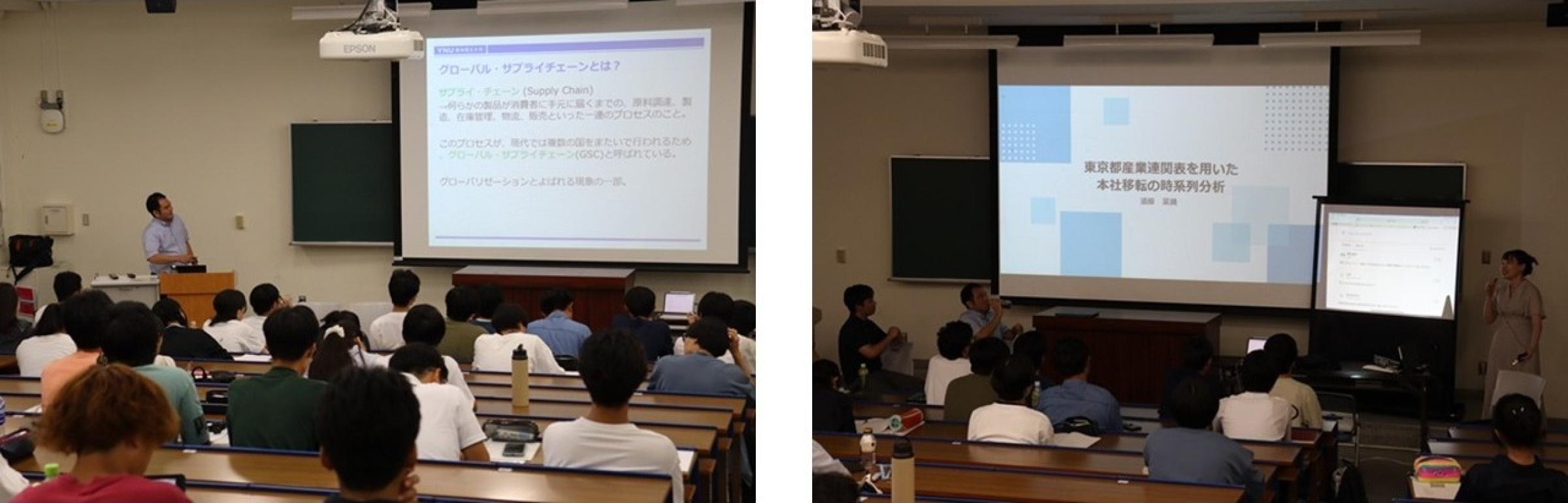 グローバル・サプライチェーンの授業の導入／1日目のワークショップの様子